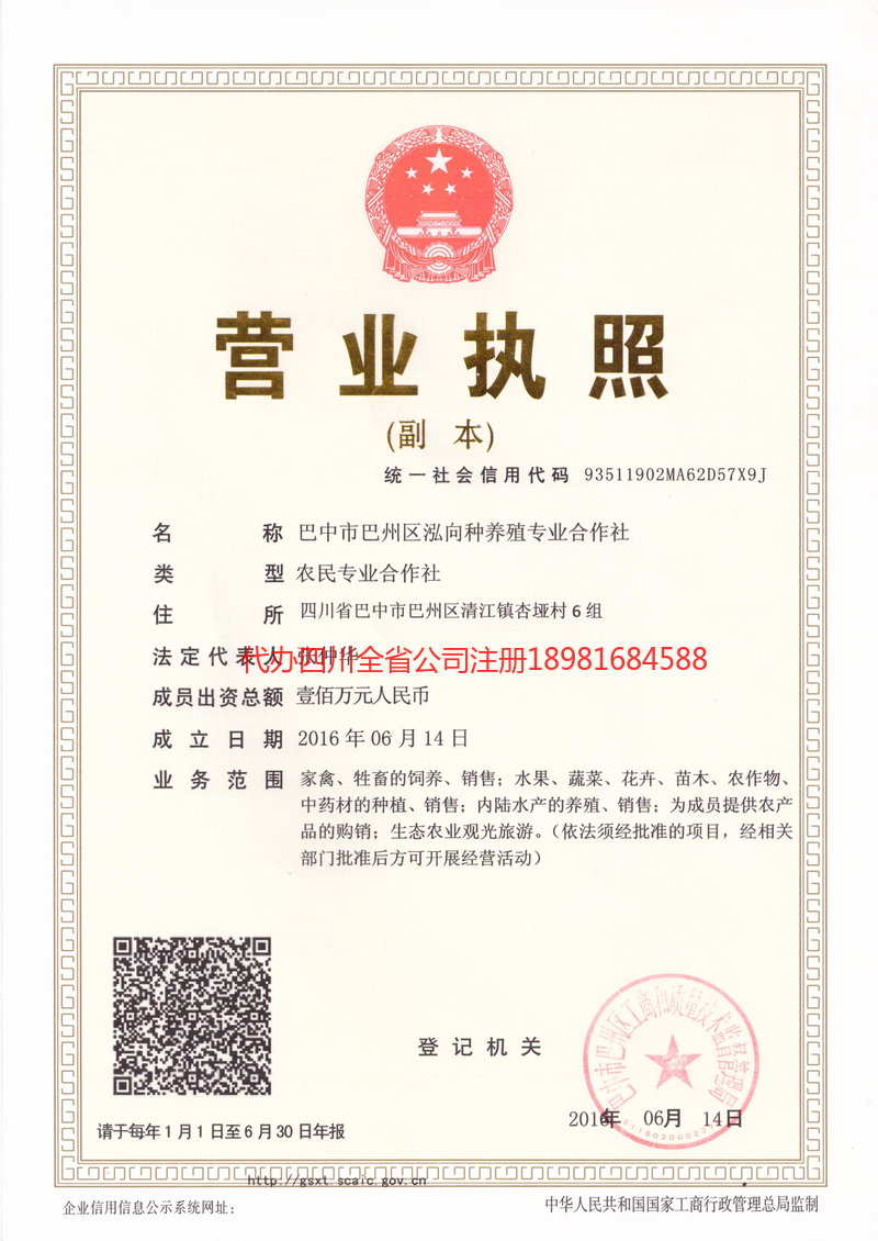 无为无为泓向种养殖专业合作社